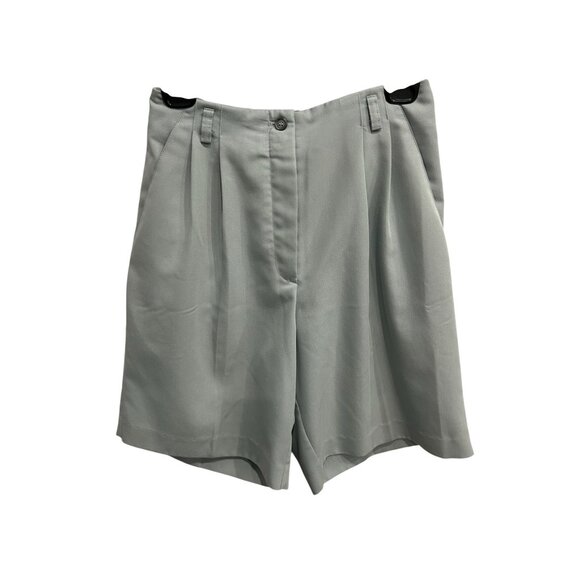 Tehama Womens Light Gray High-Waisted Pleated Shorts Size 6 Minimalist Chic - Picture 1 of 10